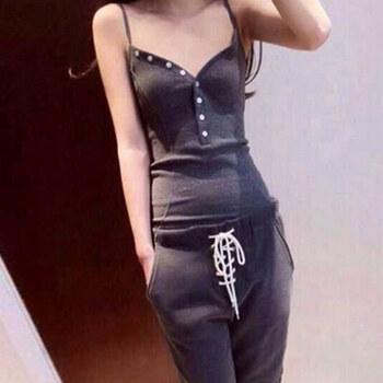 酒窝果果2016秋冬新款扩版连帽设计运动休闲卫衣三件套女DX9310 灰色 L