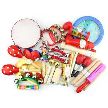 奥尔夫早教音乐课教具儿童打击乐器套装组合幼儿园启蒙玩具手摇铃