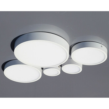 led明装筒灯小吸顶灯过道玄关圆形卫生间飘窗阳台客厅 白5w 直径7.