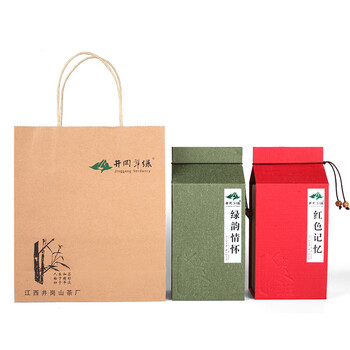 井冈翠绿雨前毛峰绿茶 2018新茶 江西井冈山高山毛尖茶叶125g 红绿