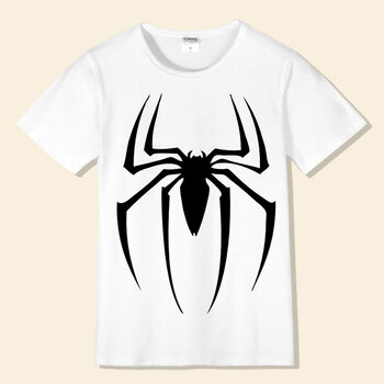 2018新款蜘蛛侠t恤男大童衣服 漫威电影周边短袖青少年夏装潮 黑蜘蛛