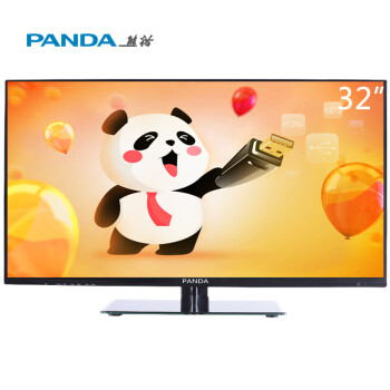 熊猫（PANDA） LE32D69 U派32英寸 高清蓝光LED液晶电视（黑色）