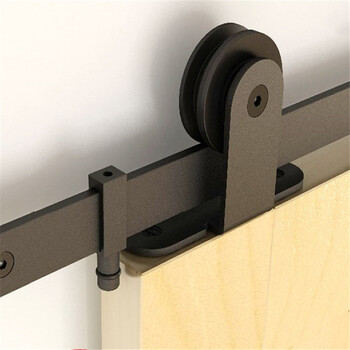 吊轨 轨道推拉移门吊推拉窗户滑轨玻璃谷仓门轨道 吊轨轨道 无弧装款