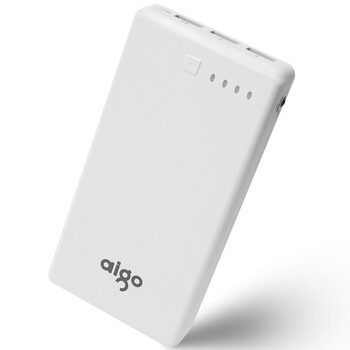 
                                        爱国者（aigo）20000毫安 FB20 三个USB输出 大容量通用 聚合物 移动电源/充电宝  白色                 