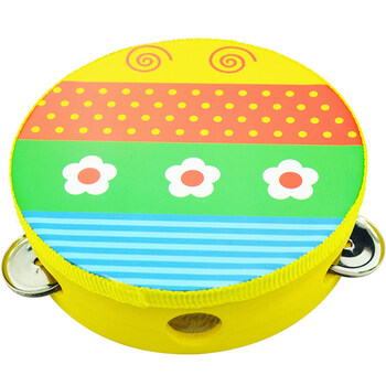 儿童手拍鼓手铃鼓摇铃小乐器铃鼓幼儿园老师用表演手鼓 14.