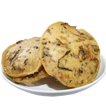 韶关特产南雄铜勺饼 3种口味 花生/黄豆/酸菜 休闲零食 香脆可口 花生