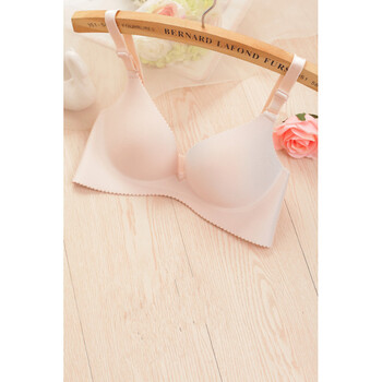 内衣女文胸无钢圈聚拢性感小胸上托少女胸罩调整型 肤色无钢圈 75c