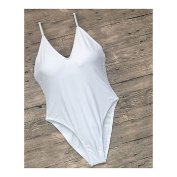 泳衣 美伦可儿 2018新款速卖通欧美比基尼多色可选连体后背交叉高叉