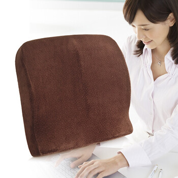
                                        
                                                            汉妮威 记忆棉 护腰 椅子靠垫 办公室腰垫 8HP080303 咖啡色                