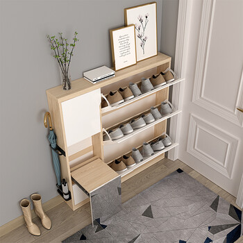 小户型组合鞋柜 浅色 1100*1100*170mm【图片 价格 品牌 报价】-京东