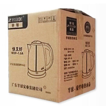 
                                        
                                                            半球（Peskoe）电水壶1.8L 食品级304不锈钢电热水壶烧水壶 WDF-1.8A                