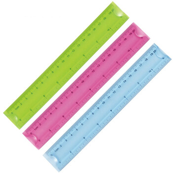 彩色学生文具可爱创意直尺软尺可弯曲15cm 20cm30cm直尺通用尺子 30cm