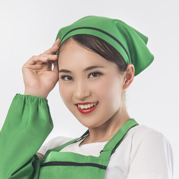 厨房头巾简洁女服务员工作三角头巾厨房餐厅火锅店售货头巾厨师帽sn