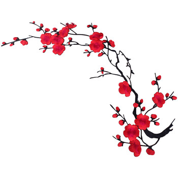 补丁贴大号中国风布贴梅花贴花衣服旗袍裙子t恤衫装饰绣花贴1 bt04