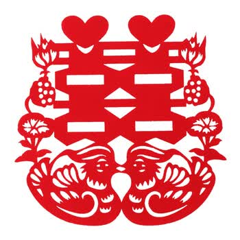 结婚庆用品无纺布双喜字大门贴婚礼布置婚房装饰喜子窗花剪纸贴纸 薄