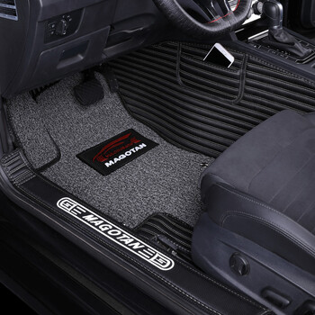 博紫适用于 迈腾b8/b7专用全包围脚垫地毯式丝圈汽车脚垫 迈腾 黑色