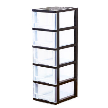 透明玩具整理衣柜多层抽屉式塑料柜子置物柜内裤 32面宽透明收纳柜 5