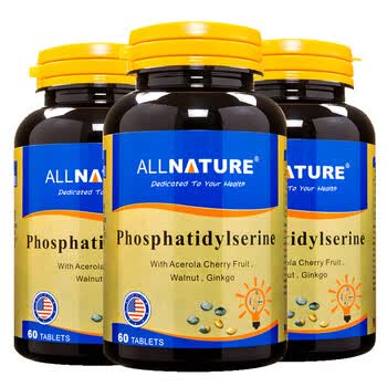 安美奇【美国原装进口】醒脑鲨 磷脂酰丝氨酸银杏片 重视抗抑郁缓焦虑