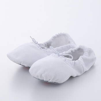 儿童舞蹈鞋软底练功芭蕾舞鞋瑜伽形体鞋宝宝幼儿猫爪鞋 白色 44