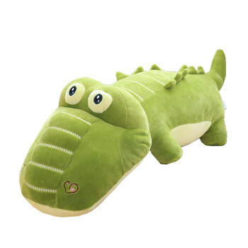 大鳄鱼毛绒玩具公仔超大号娃娃睡觉抱枕超柔软玩偶儿童礼物小 绿色