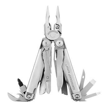 LEATHERMAN美国莱泽曼海啸SURGE多功能组合工具钳莱特曼户外军迷工具 银色-标配