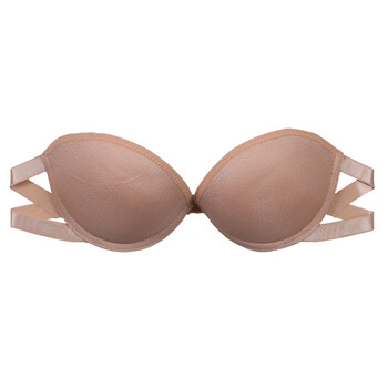 夏季少女后背一根带美背抹胸文胸露背隐形文胸bar硅胶防走光内衣 肤色