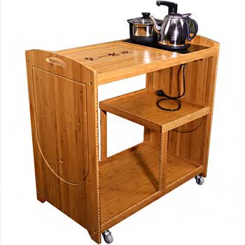 茶车茶水柜大号家用中式茶盘架茶具套装带轮简约实用新款 b款单茶车