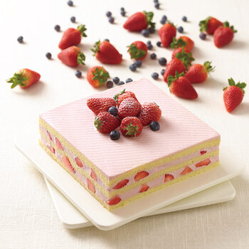 壹点壹客 1date1cake 奶油草莓慕斯儿童生日蛋糕 1磅