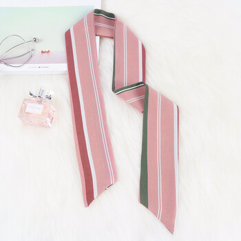 诺吉尔春夏季韩国小领巾男女士英伦简约多功能文艺百搭新款丝巾细窄