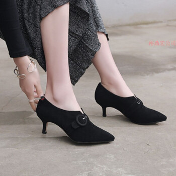 名曼品牌女鞋秋款工作鞋秋天鞋女士皮鞋单2018秋季新款四季鞋女尖头中