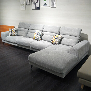可拆洗调节北欧客厅大小户型组合 定制沙发定制 双人位 左贵妃【2