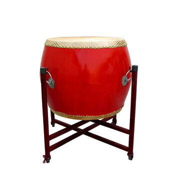 新款10寸12寸14寸16寸18寸20寸24寸战鼓堂鼓大鼓锣鼓中国红鼓牛皮鼓*