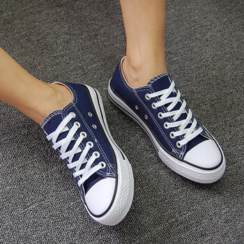 帆布鞋女学生韩版休闲平底板鞋情侣原宿风运动鞋子网红ins同款夏 低帮