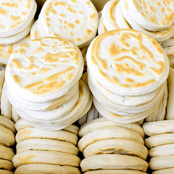 肉夹馍饼饼 里脊肉烧饼小吃 饼子 (11cm80克原味)100个