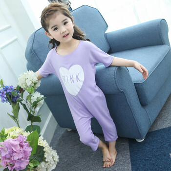 uyuk儿童连体睡衣夏1岁宝宝睡袋2纯棉3四季5小孩空调服男孩女童睡衣