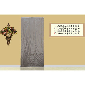 特价棉门帘 加厚皮门帘 防寒冬季门帘 隔音门帘 保暖帆布 棉门帘 卡其色 90*220