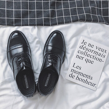 2018新款夏新款男鞋豆豆鞋彩带单鞋pu皮鞋英伦韩版潮