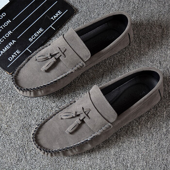 快手红人天佑旭某人猴哥款皮鞋社会人精神小伙亮皮潮鞋男夏豆豆鞋