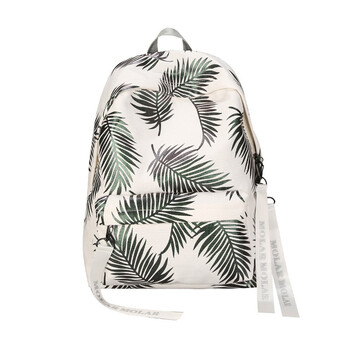 拉面丸子书包渐变色双肩包超火书包男女初高中学生 白绿色小号