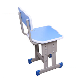 双人课桌椅中小学生家用小学教室升降桌椅培训批发学习桌 a蓝色椅子
