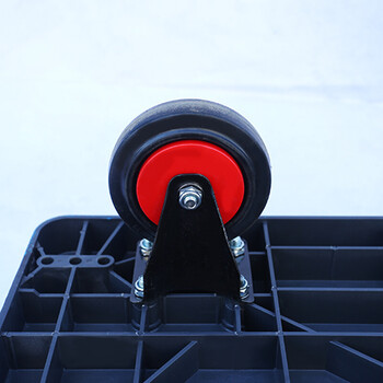 折叠手推车静音平板车 拉货车 推货车 搬运车多功能小推车 超静音脚轮