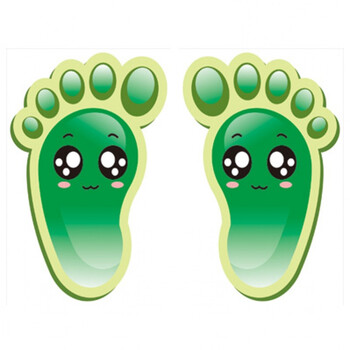 幼儿园小脚丫儿童脚印走廊自粘墙贴地板贴纸楼梯台阶教室布置地贴