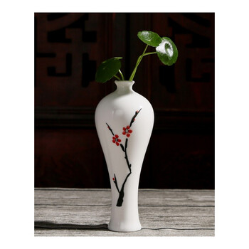 家装软饰 花瓶花艺 其他品牌 清新手工彩绘客厅办公桌装饰摆件陶瓷