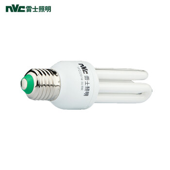 雷士照明NVC 节能灯 E27灯头 3U节能灯（2支装） 14W 白光