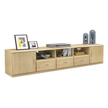 定制实木家具简约多功能组合矮柜落地客厅小户型实木柜松木电视柜 200