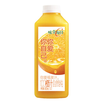 味全味全 每日c果汁 100自然纯 橙汁 900ml