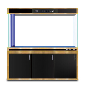 seastar大型超白鱼缸 底部过滤龙鱼缸家用水族箱客厅玻璃生态鱼缸 t