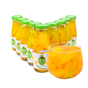 辣妹子(lameizi) 黄桃桔子罐头 水果罐头食品精品黄桃橘子罐头258g*9