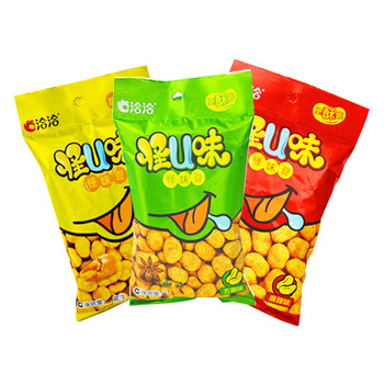 洽洽怪u味怪味豆 童年怀旧小零食炒货恰恰麻辣豆蚕豆 130gx10袋 蚕豆