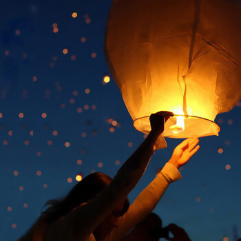 物有物语 孔明灯 加大加厚阻燃纸许愿灯河灯创意爱情祝福天灯 情人